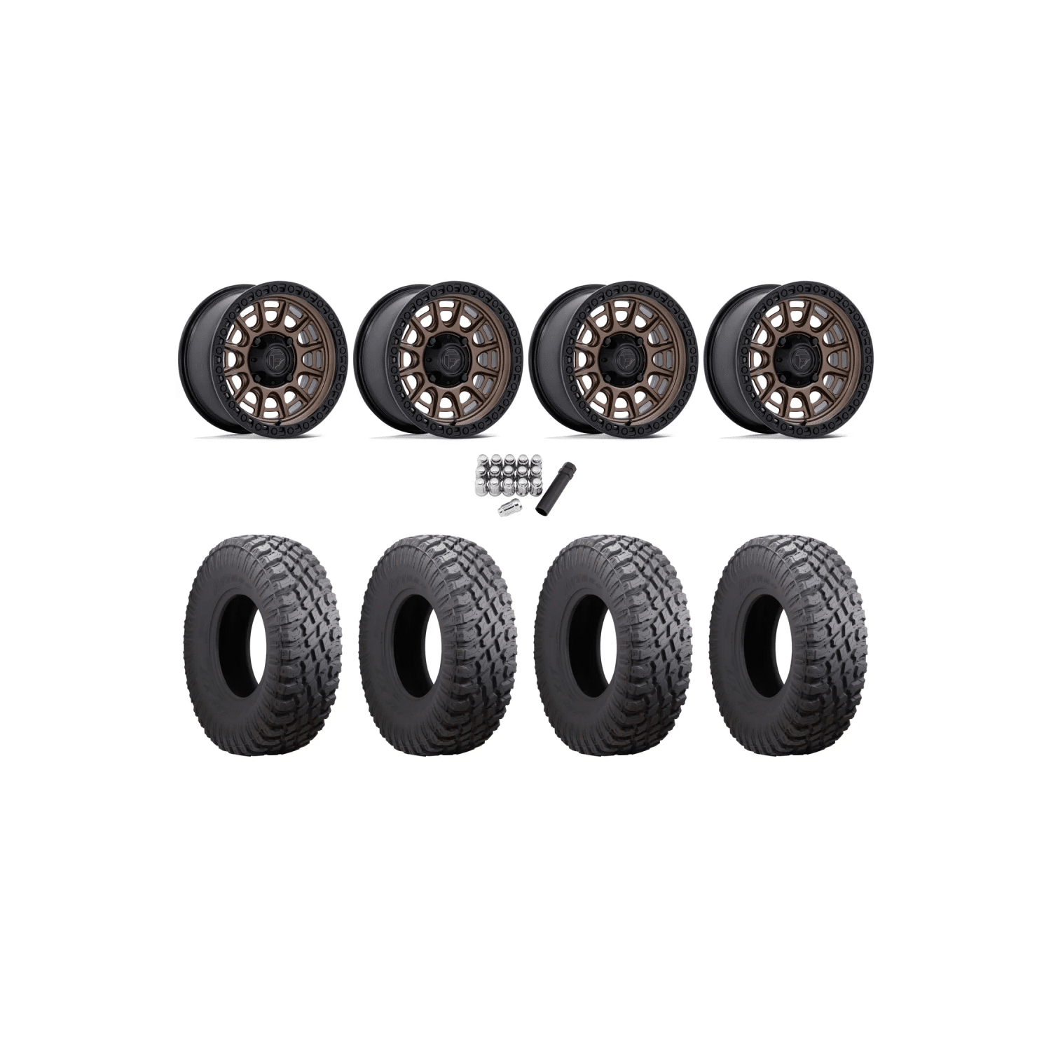 Atturo Trail Blade X/T Radial Tires on Fuel Cycle Matte Bronze Wheels