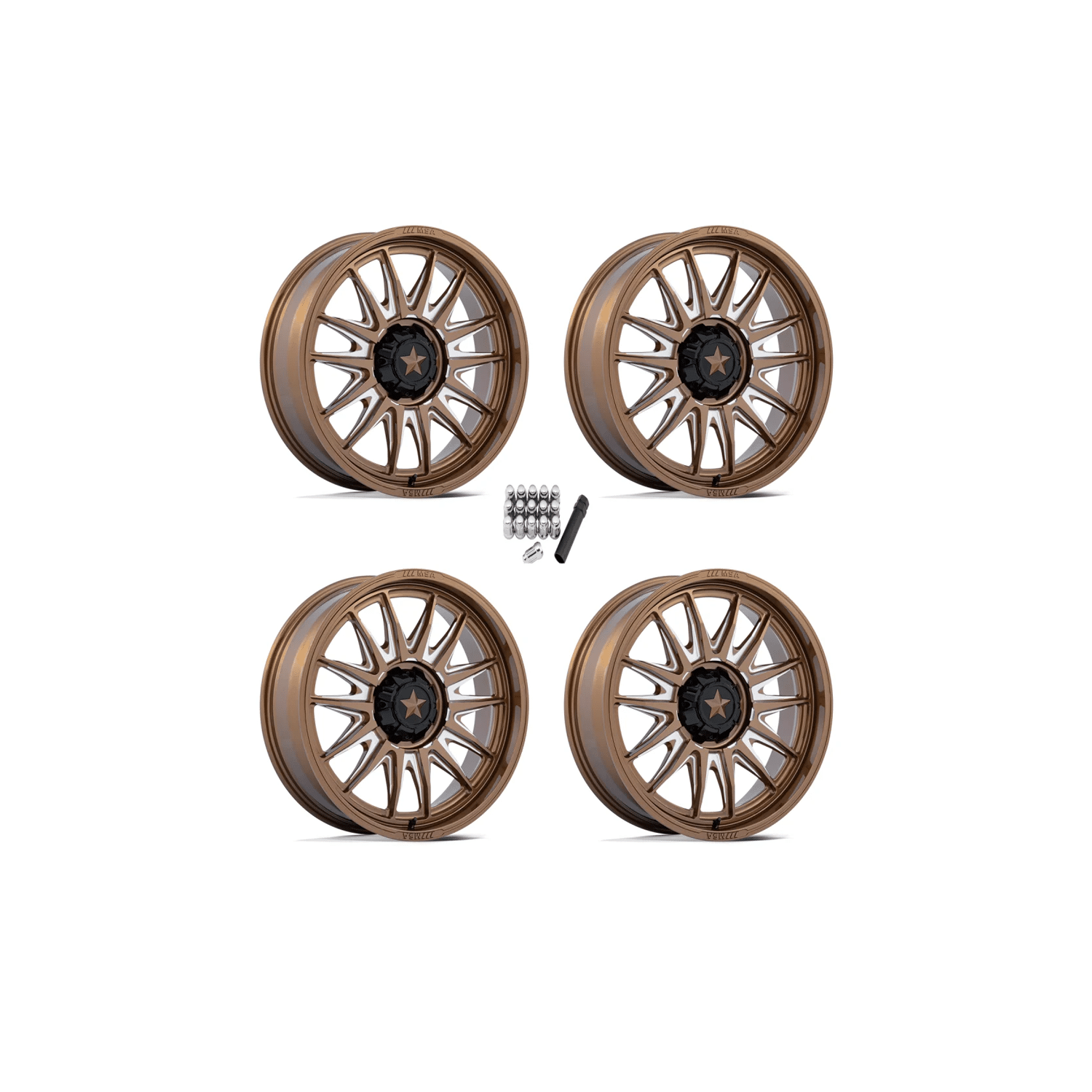 MSA M55 Commander Gloss Bronze Milled Wheels