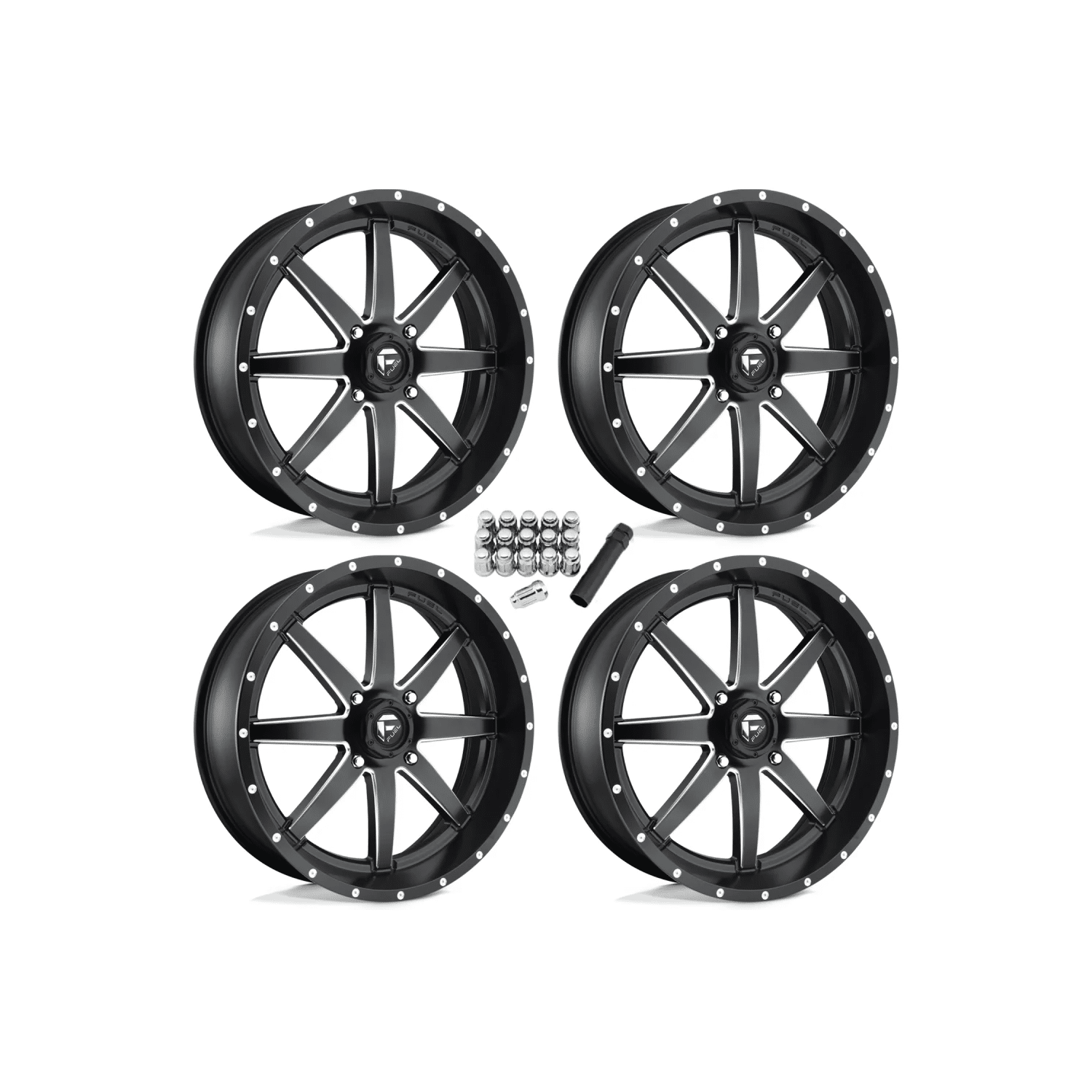 Fuel Off Road Maverick D538 Milled 16×7 Wheels (Full Set)