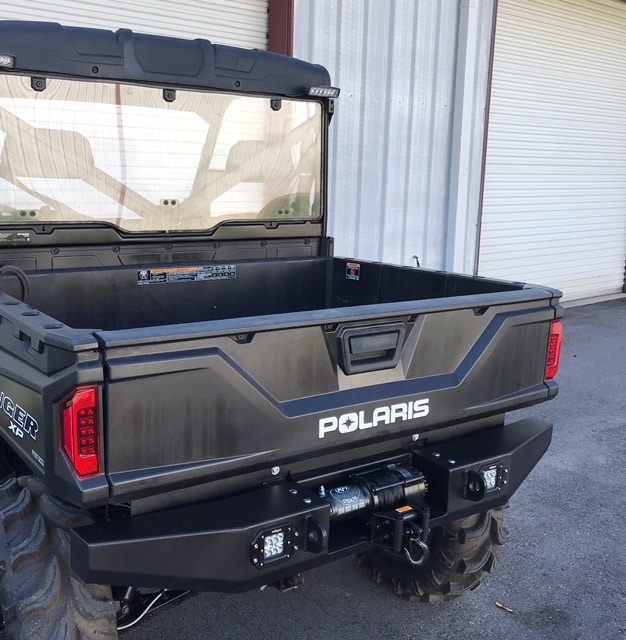 Polaris Ranger 900/1000 (13-17) Rear Bumper with lights & Winch Mount FREE SHIPPING!