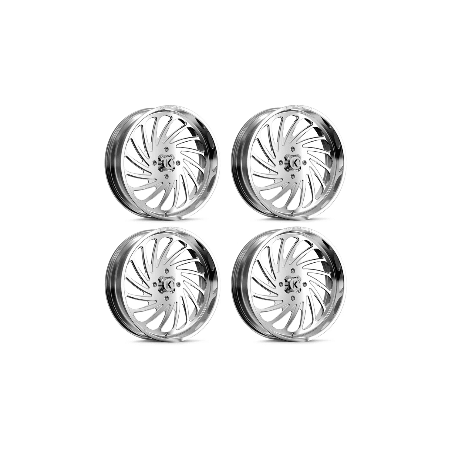 KG1 Forged KU023 Bender Polished 24×7 Wheel/Rim (Full Set)