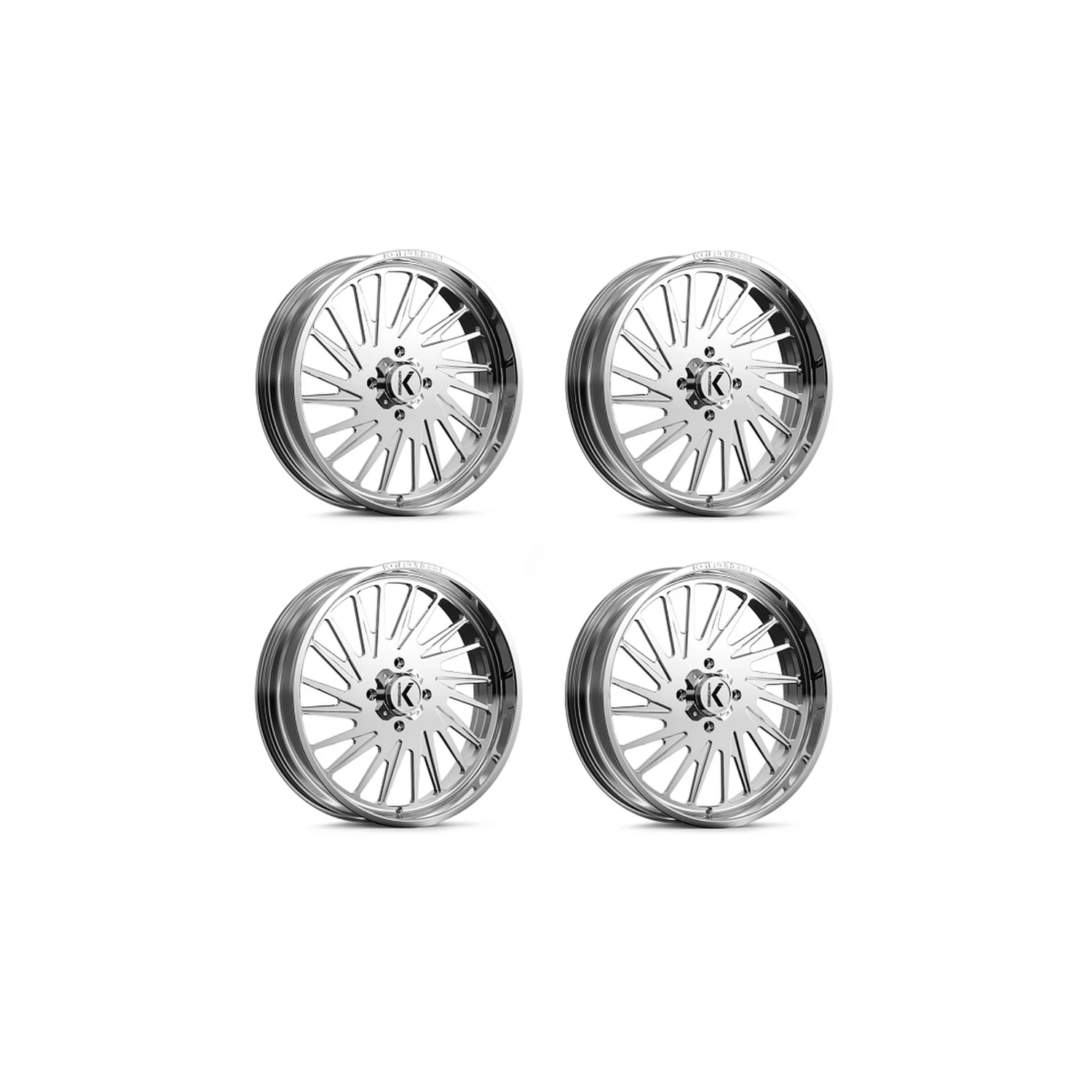 KG1 Forged KU038 Javelin Polished 24×7 Wheel/Rim (Full Set)