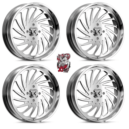 KG1 Forged KU023 Bender Polished 22×7 Wheel/Rim (Full Set)