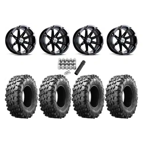 Maxxis Carnivore 28×10-14 Tires on MSA M12 Diesel Wheels