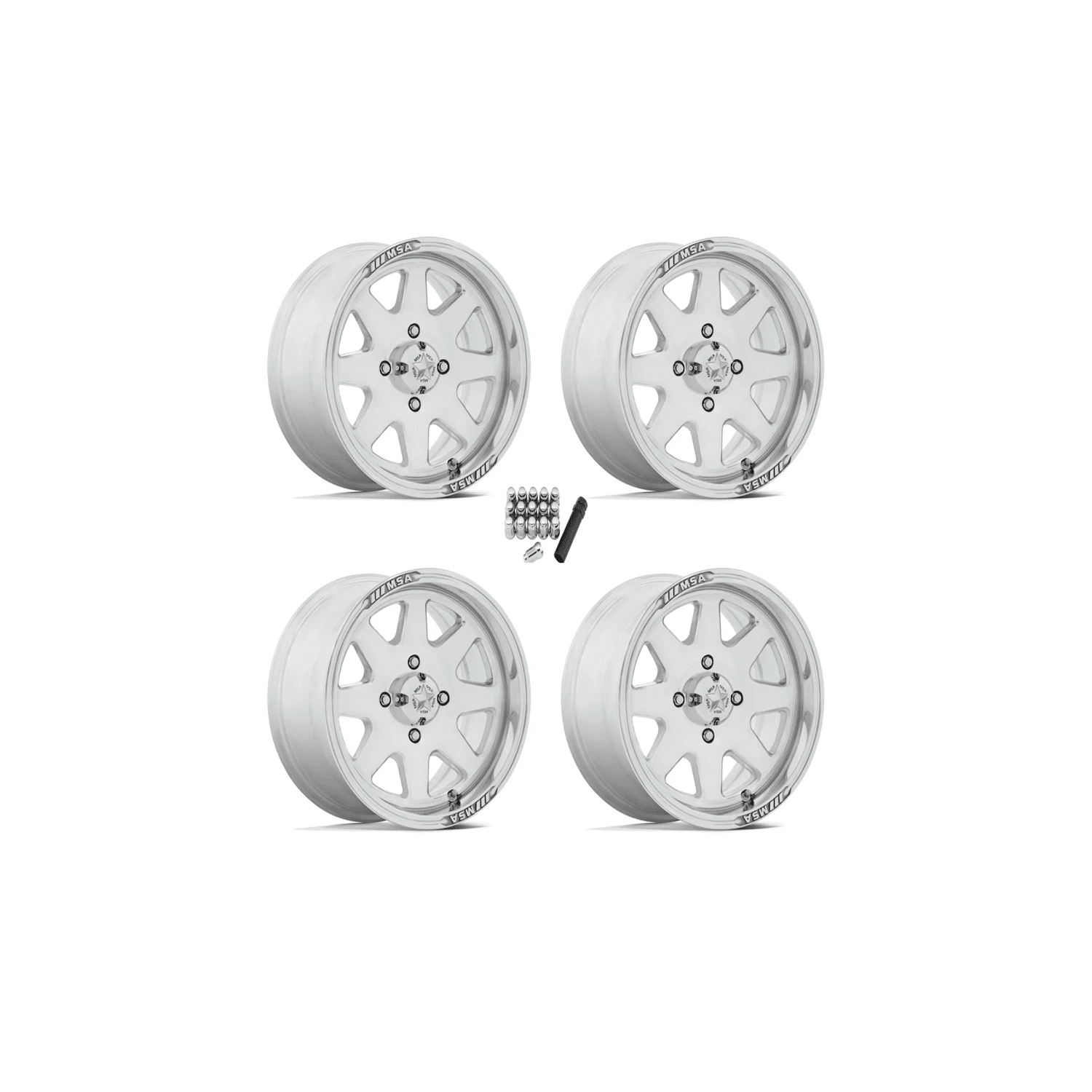 MSA M54 Spark Polished Wheels