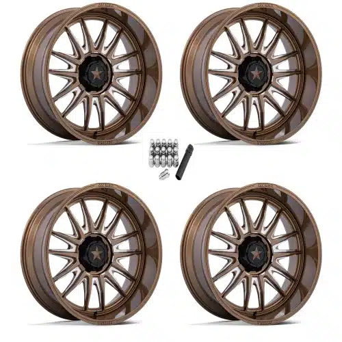 MSA M55 Commander Gloss Bronze Milled 24×10 Wheels