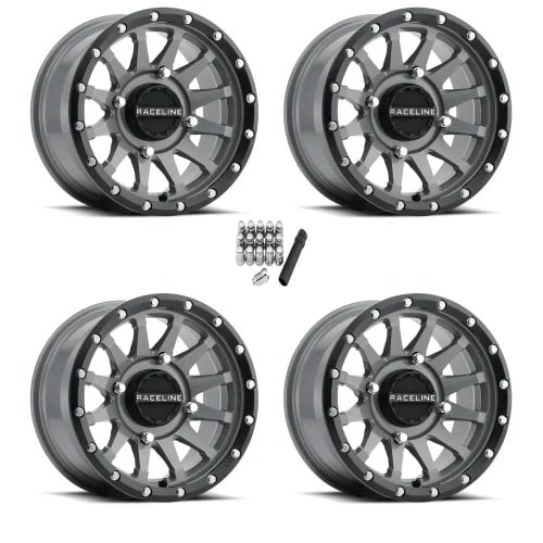 Raceline A95 Trophy Stealth Grey 15×7 Wheels