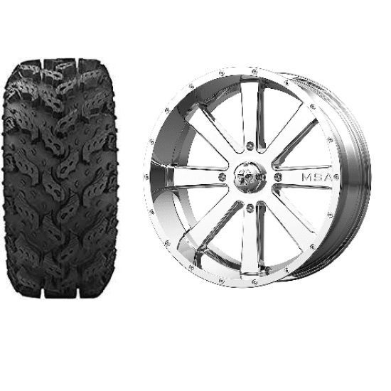 Interco Reptile 30x10x20 Tires on M34 Flash Chrome Wheels