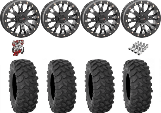 System 3 XTR370 32-10-14 Tires on ST-3 Matte Black Wheels