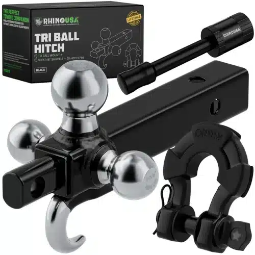 Rhino USA Tri-Ball Hitch (2″ Receivers)