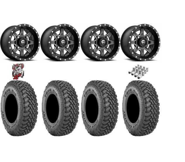 Toyo Open Country SxS M/T 33-9.5-R15 Tires on Fuel Maverick Wheels