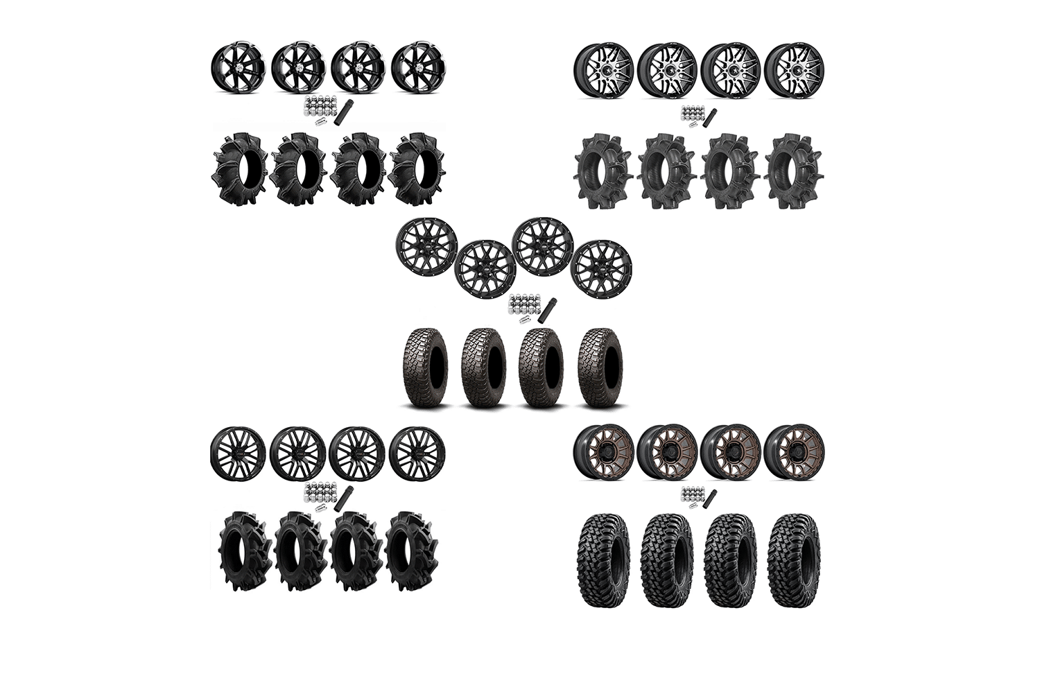 ATV / UTV Tire and Wheel Kits – Can-Am, Polaris, Kawasaki, Honda, Yamaha, CFMoto