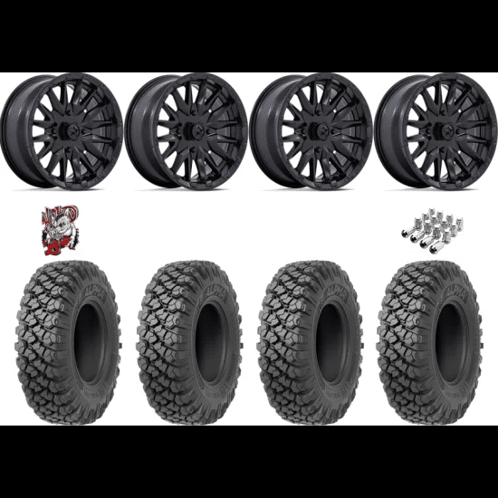 Valor Off-Road Alpha 32-10-15 Tires on MSA M49 Creed Black Wheels