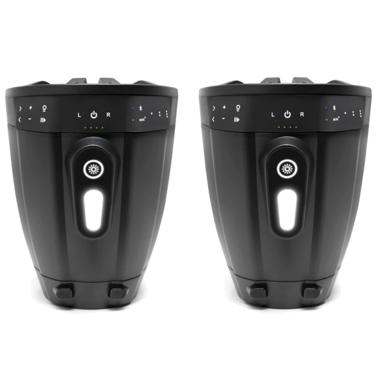 ECOXGEAR Battery Powered Bluetooth Amplified Tower Speakers (Pair)