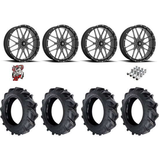 High Lifter Outlaw 42 XP 42-9-24 Tires on MSA M45 Portal Milled Wheels