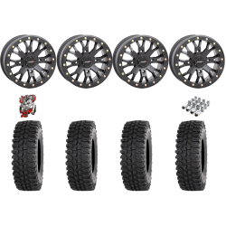 Frontline BDC 33-10-15 Tires on SB-4 Matte Black Beadlock Wheels