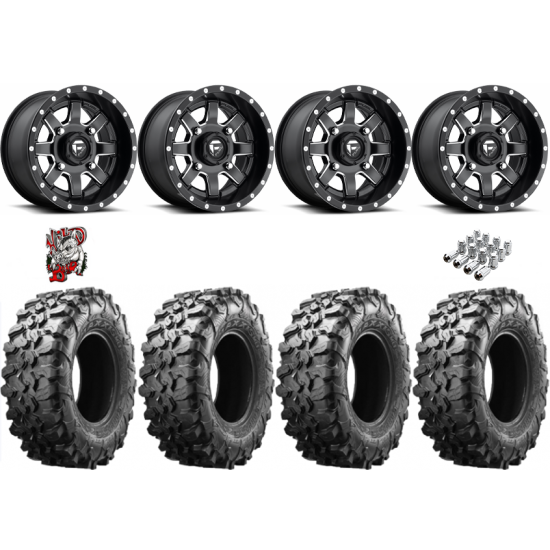 Maxxis Carnivore 28-10-14 Tires on Fuel Maverick Wheels