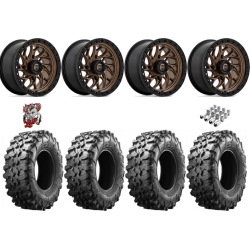 Maxxis Carnivore 33-10-15 Tires on Fuel Runner Matte Bronze Wheels