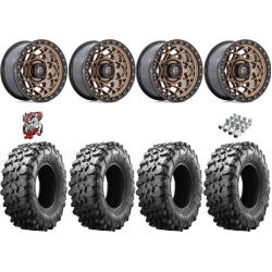 Maxxis Carnivore 35-10-15 Tires on Fuel Unit Matte Bronze Wheels
