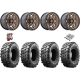 Maxxis Carnivore 33-10-15 Tires on Fuel Unit Matte Bronze Wheels