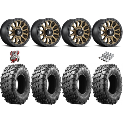 Maxxis Carnivore 35-10-15 Tires on Fuel Vector Matte Bronze Wheels