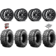 Maxxis Carnivore 32-10-15 Tires on Fuel Vector Matte Black Wheels
