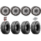 Maxxis Carnivore 28-10-14 Tires on HL23 Gunmetal Grey Beadlock Wheels