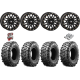 Maxxis Carnivore 28-10-14 Tires on HL23 Matte Black Beadlock Wheels