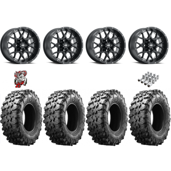 Maxxis Carnivore 28-10-14 Tires on ITP Hurricane Wheels
