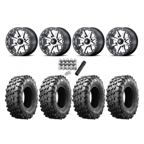 Maxxis Carnivore 30x10-14 Tires on MSA M21 Lok Beadlock Wheels