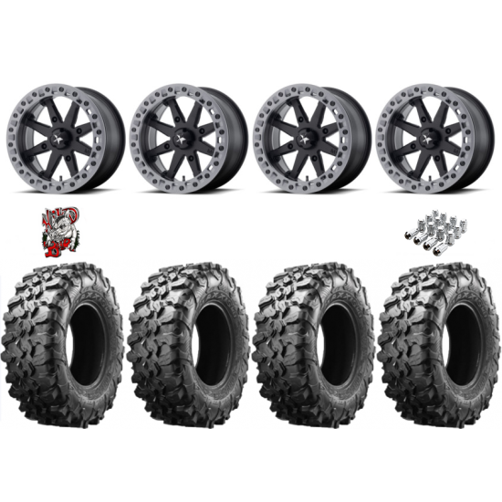Maxxis Carnivore 28-10-14 Tires on MSA M31 Lok2 Beadlock Wheels
