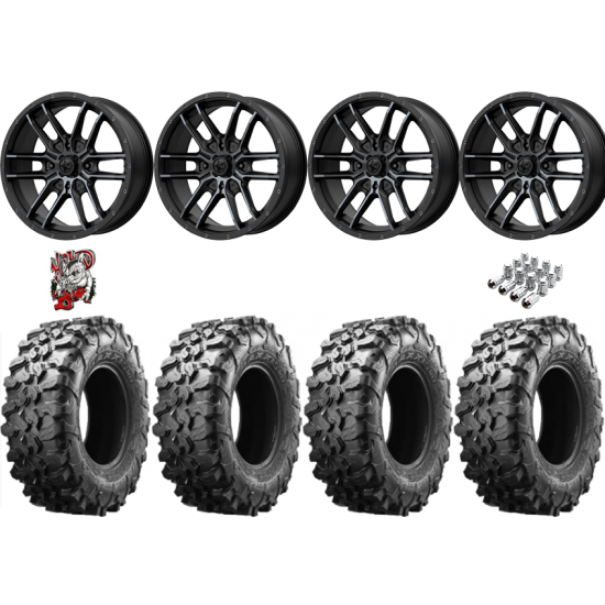Maxxis Carnivore 28-10-14 Tires on MSA M43 Fang Wheels