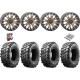Maxxis Carnivore 33-10-15 Tires on SB-4 Bronze Beadlock Wheels