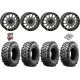 Maxxis Carnivore 32-10-15 Tires on SB-5 Gunmetal Beadlock Wheels