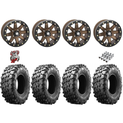 Maxxis Carnivore 32-10-14 Tires on STI HD9 Bronze Beadlock Wheels
