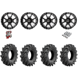 Intimidator 30-10-14 Tires on Frontline 556 Black Wheels