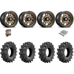 Intimidator 30-10-14 Tires on Fuel Anza D583 Bronze Wheels