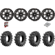 Intimidator 30-10-14 Tires on High Lifter HL22 Gloss Black & Machined Wheels
