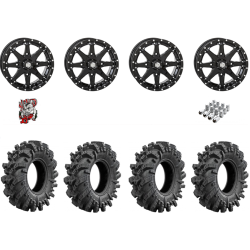 Intimidator 30-10-14 Tires on STI HD10 Gloss Black Wheels