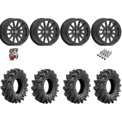 Intimidator 30-10-14 Tires on V05 Satin Black Beadlock Wheels