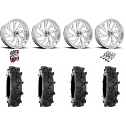 System 3 MT410 33-9-20 Tires on Fuel Kompressor Polished Wheels