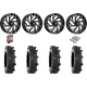 System 3 MT410 33-9-20 Tires on Fuel Reaction Gloss Black Milled Wheels