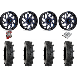 System 3 MT410 37-9-22 Tires on Fuel Runner Candy Blue Wheels