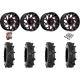 System 3 MT410 35-9-22 Tires on Fuel Runner Candy Red Wheels
