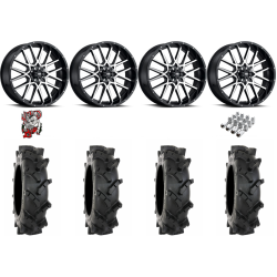 System 3 MT410 35-9-20 Tires on ITP Hurricane Machined Wheels