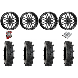 System 3 MT410 35-9-22 Tires on MSA M35 Bandit Gloss Black Milled Wheels