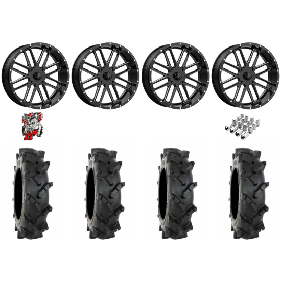 System 3 MT410 33-9-20 Tires on MSA M35 Bandit Gloss Black Milled Wheels
