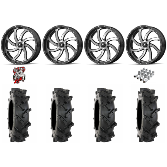 System 3 MT410 35-9-22 Tires on MSA M36 Switch Machined Wheels