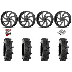 System 3 MT410 33-9-18 Tires on MSA M36 Switch Gloss Black Milled Wheels