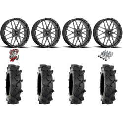 System 3 MT410 33-9-18 Tires on MSA M45 Portal Gloss Black Milled Wheels
